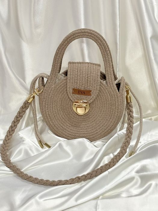 Ръчно изработена чанта от памучен шнур