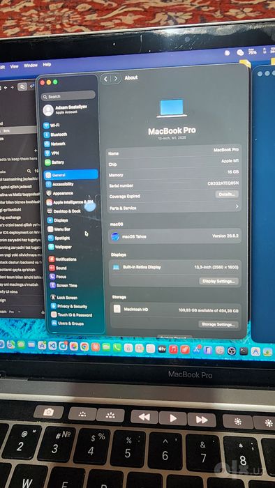 Macbook pro m1  16 GB 512 GB