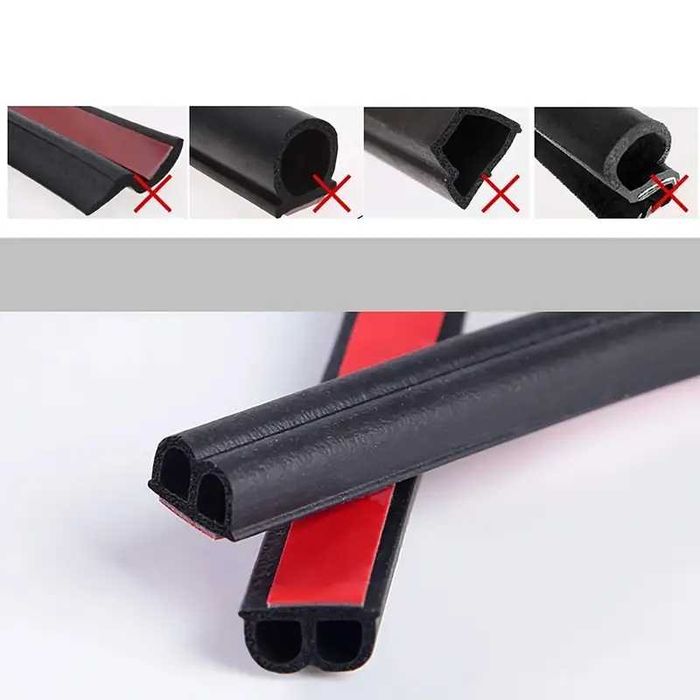 Гумено Уплътнение За Врата На Автомобил, шумоизолация 5 метра дължина