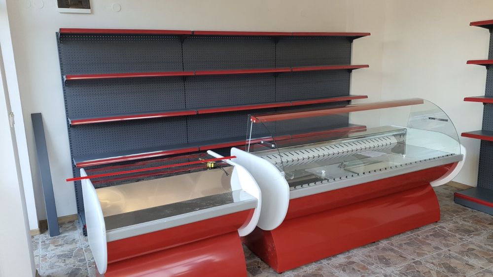 Ново Търговско оборудване стелажи магазин супермаркет