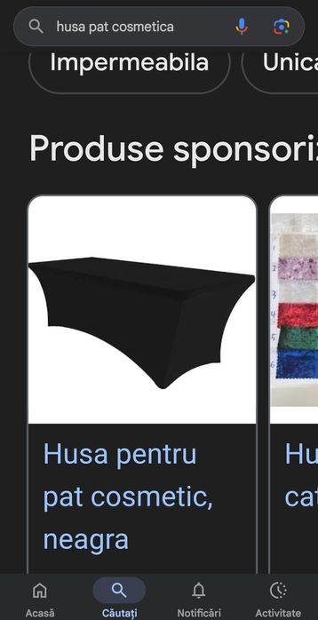 Pat cosmetica pliant, nou+husa cadou