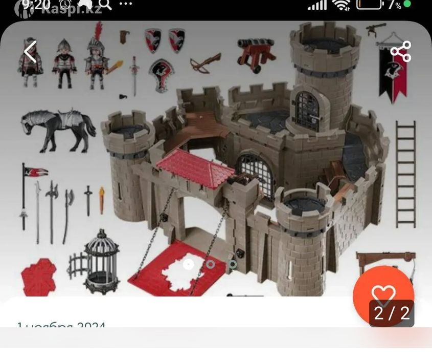 Набор playmobile рыцарский замок
