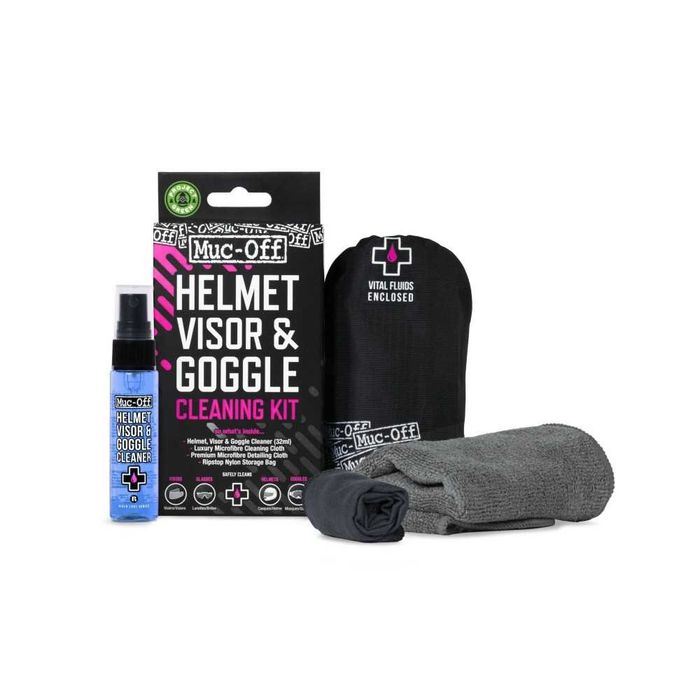 Kit intretinere lant / Spray protectie motocicleta / viziera Muc Off