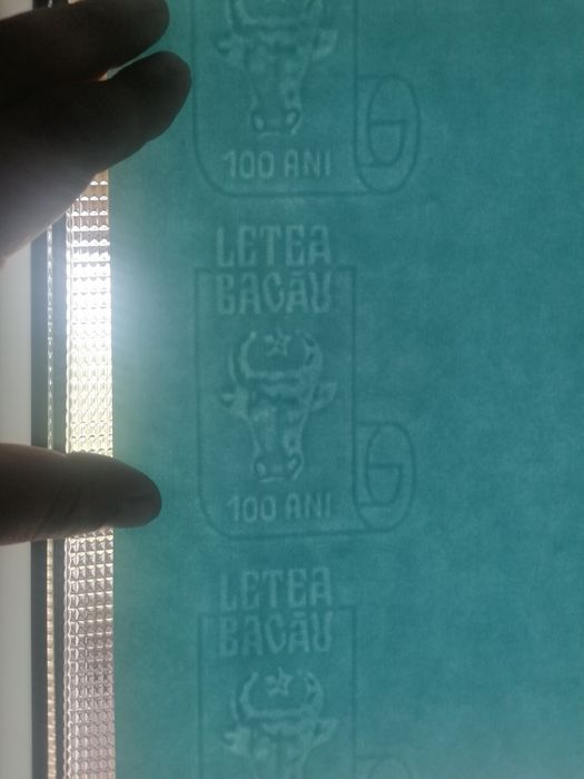 Coala hârtie a4 cu filigram Letea Bacău 100 ani aniversare foarte rara