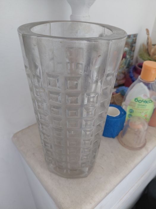 Кристална ретро ваза