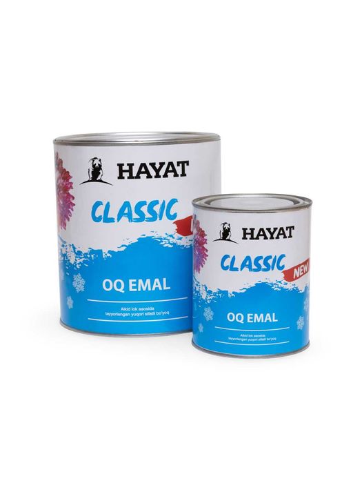 Эмаль “HAYAT” Classic белая/ “HAYAT” Classic oq emal