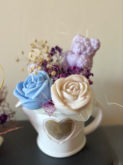 Букети от соеви свещи