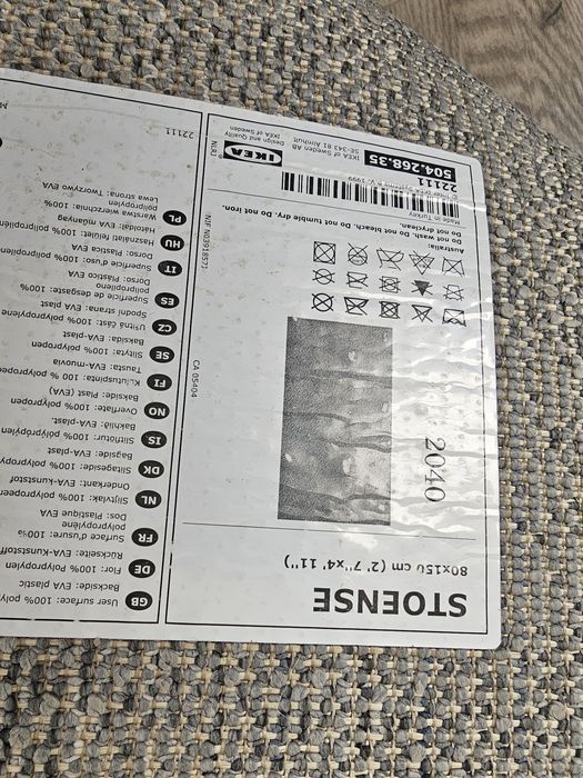 IKEA 3 buc covor Stoense 80X15cm