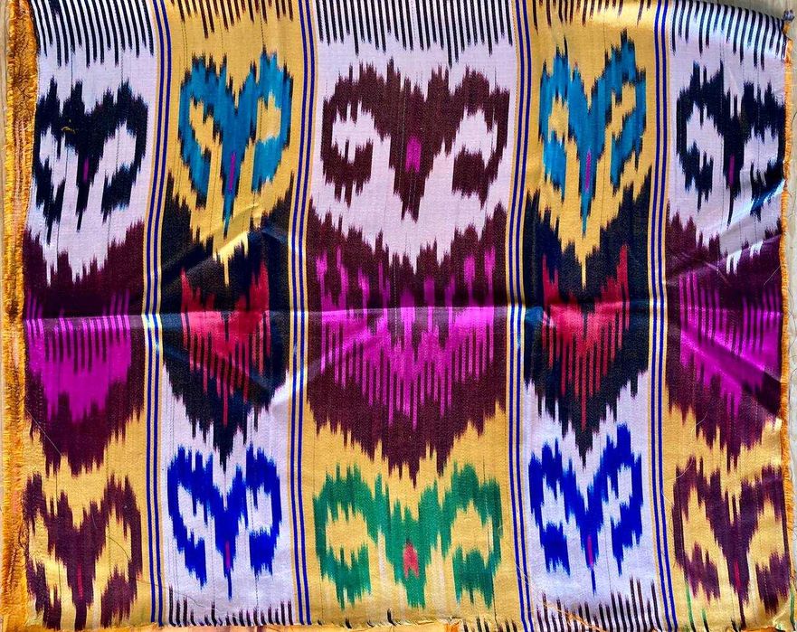 Хан-атлас старинный, винтажный, ткани из натурального шёлка