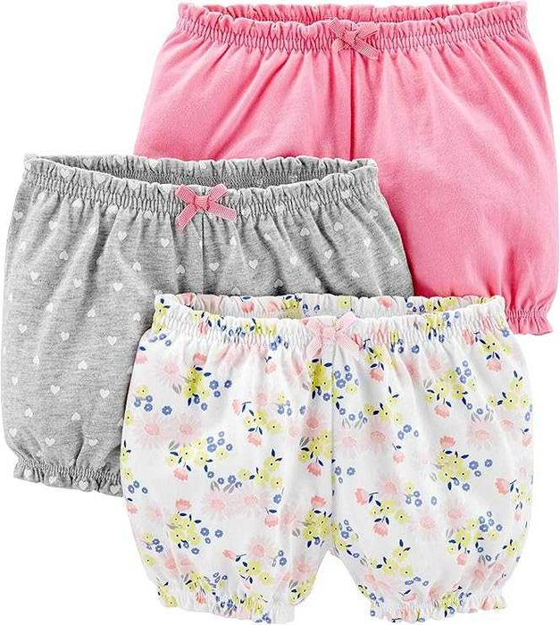 Шортики для девочки Simple Joys by Carter's Girls' 3-Pack Knit Shorts!
