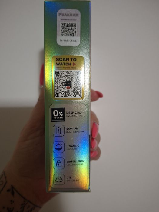 PEAKBAR 40k H20 - Creează-ți propria aromă! Vape tip țigară electronică cu diferite arome de shisha, posibilitate de a crea propria aromă