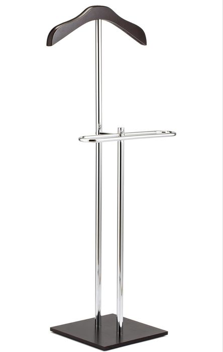 Напольная вешалка для одежды / костюмов | Дерево + хром