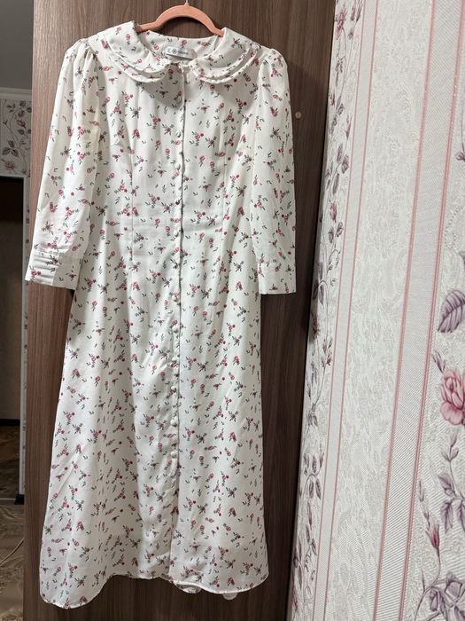 Стильное летнее платье на стройную фигуру, 46 размер