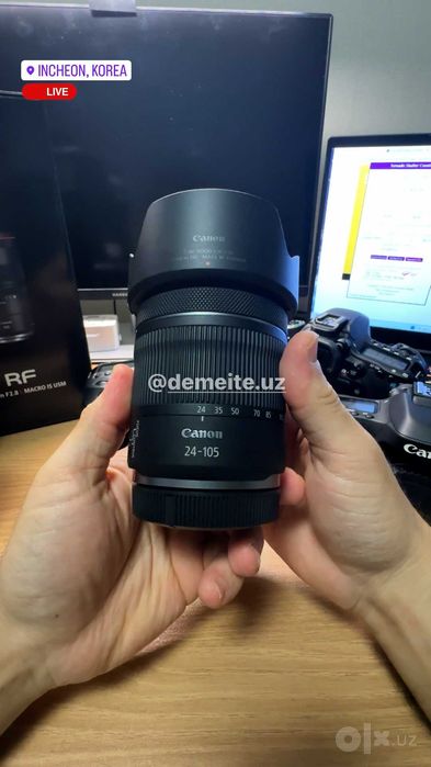 Canon RF 24-105mm f4-7.1 IS STM. Holati: Ideal.