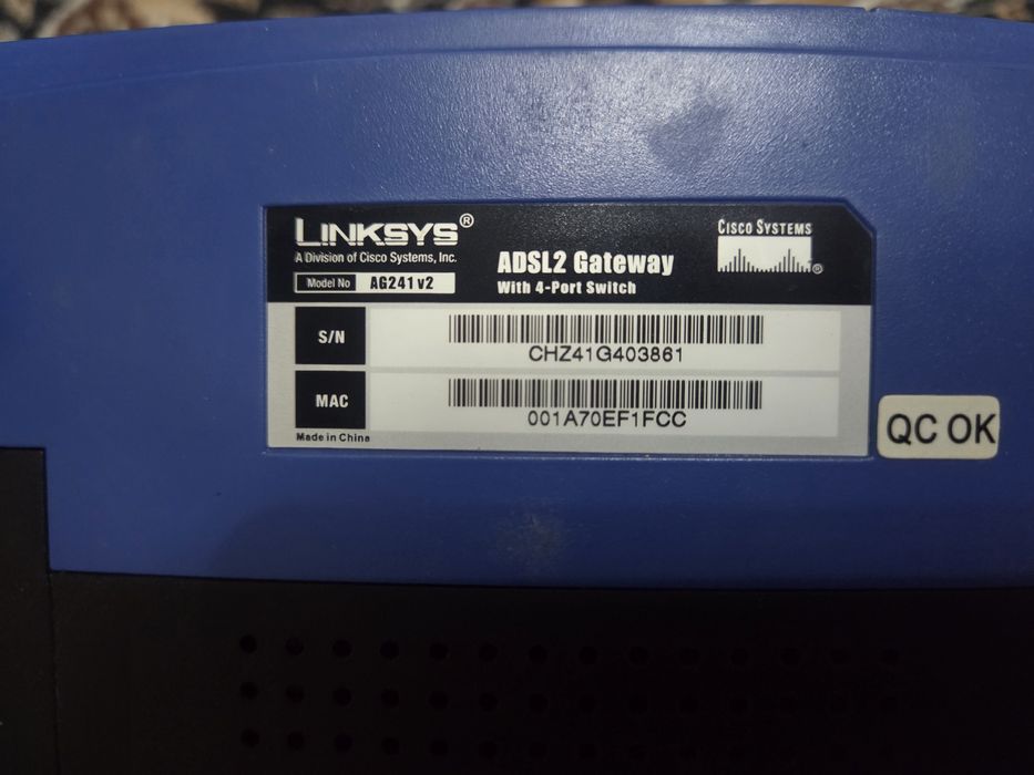 Модем Wi-Fi Linksys AG241v2