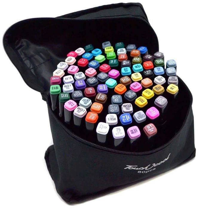 Маркеры "TouchCool" 80 шт Скетч спиртные маркеры 200 т сум