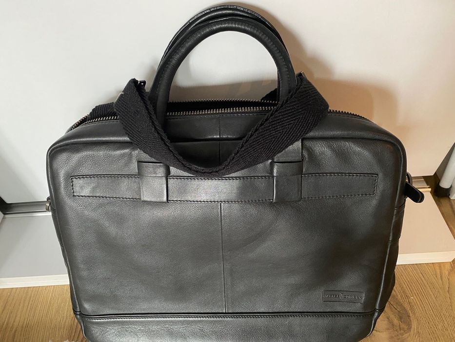 Geanta laptop piele designer Jasper Conran