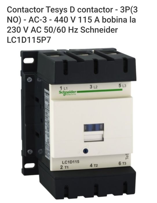 Set stea-triunghi Contactor 400A și 100A si 200Asi 40A Convertizor Fr