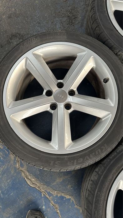 Jante cu anvelope 18 sline audi a4 b8 a5 a6 a7 ET 29