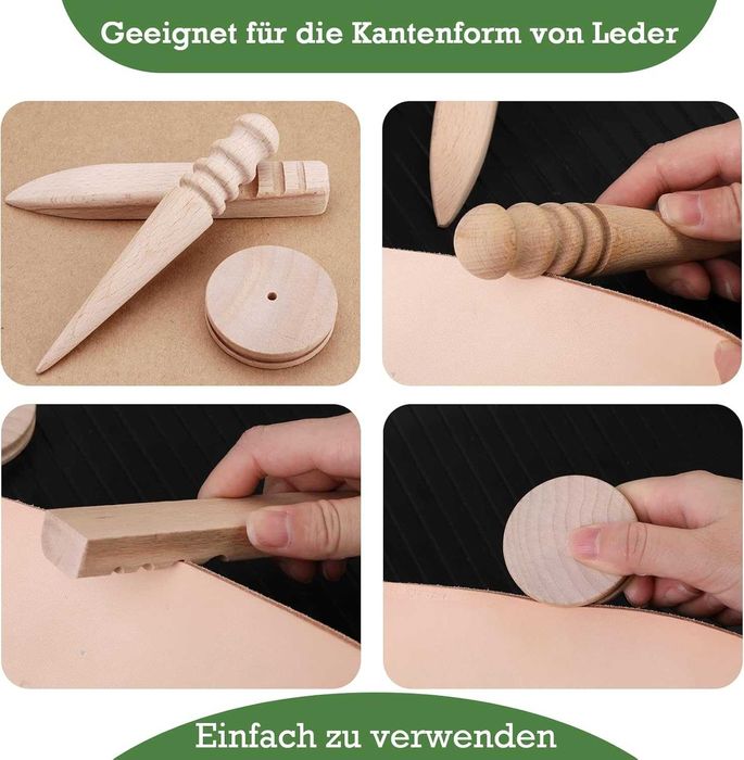 кожарски, сарашки дървени форми за полиране на кожа, 4 модела