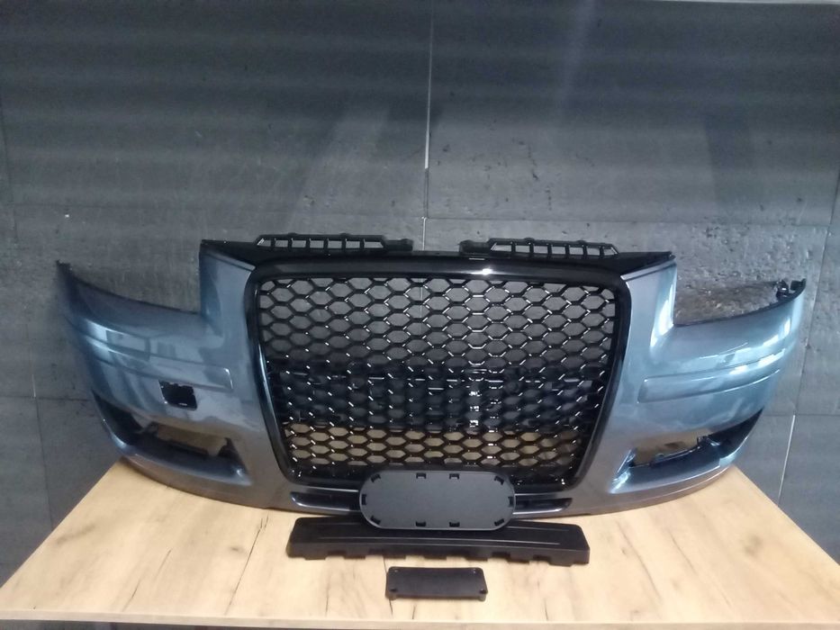 Bara,Grila radiator fata Gri LX7Z Audi A3 8P + Sportback 05-2008 NOUA
