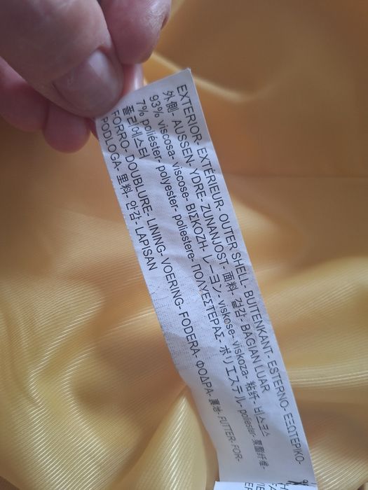 Costum ,Zara,galben din 2 piese