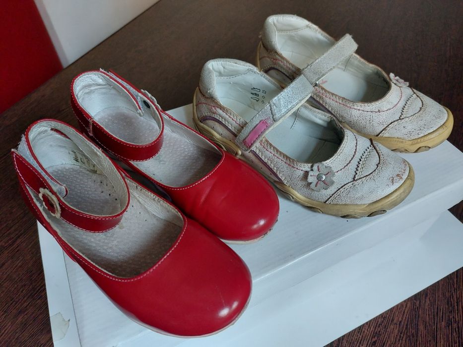 Pantofi 28 si 29 din piele naturala, fete - UTILIZATI