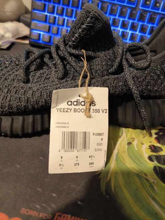 Adidas Yeezy Boost 350 V2 Black Reflective 43 1/3