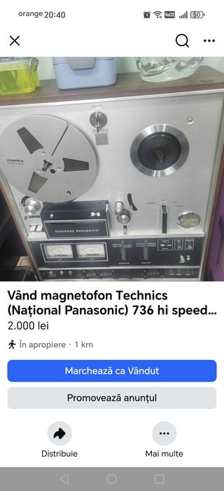 Vând magnetofon Akai gx 230d