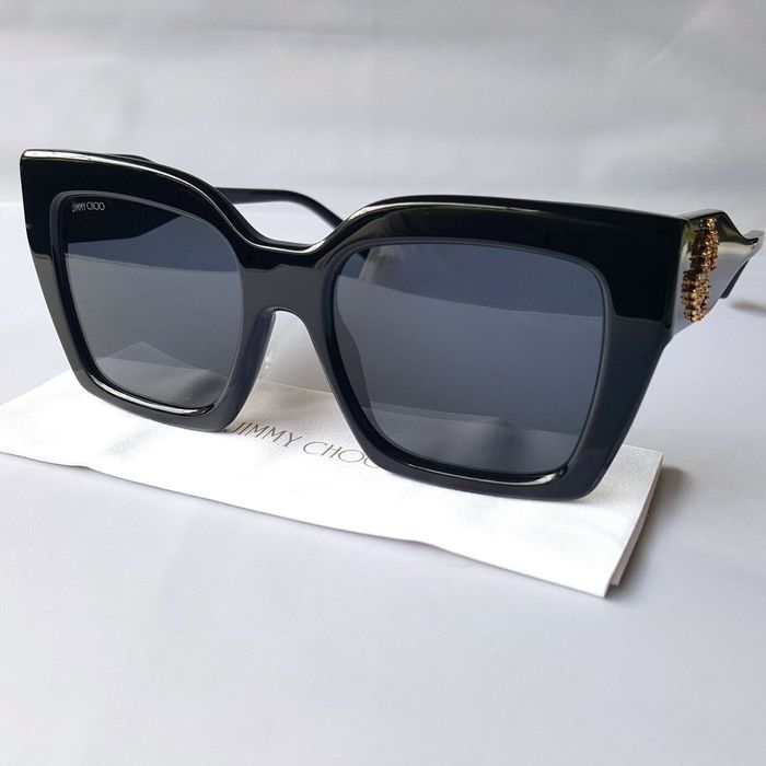 Оригинални дамски слънчеви очила Jimmy Choo с кристали Swarovski
