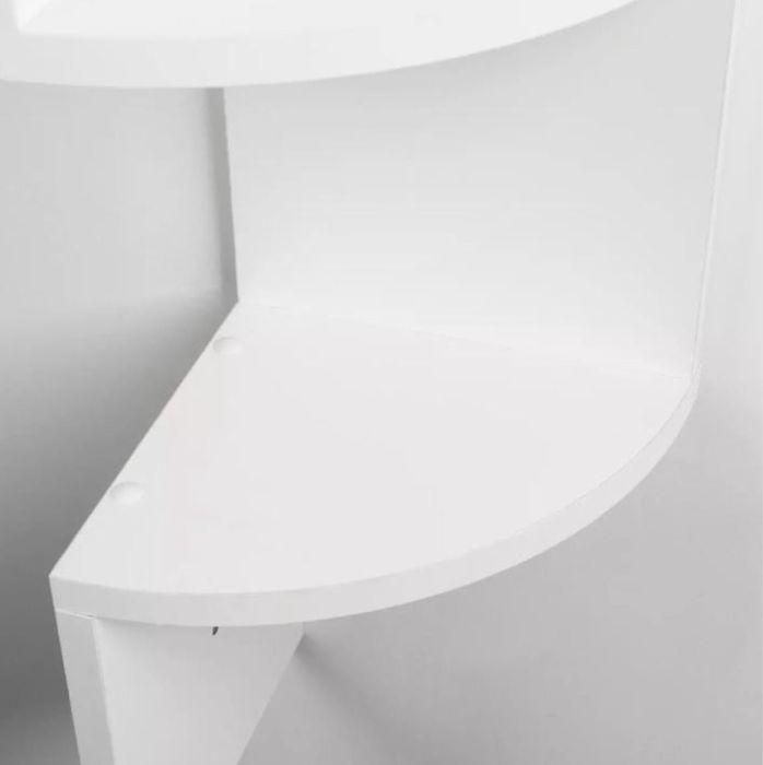 Ъглова етажерка за съхранение с 5 рафта