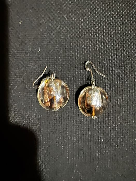 Серьги муранское стекло