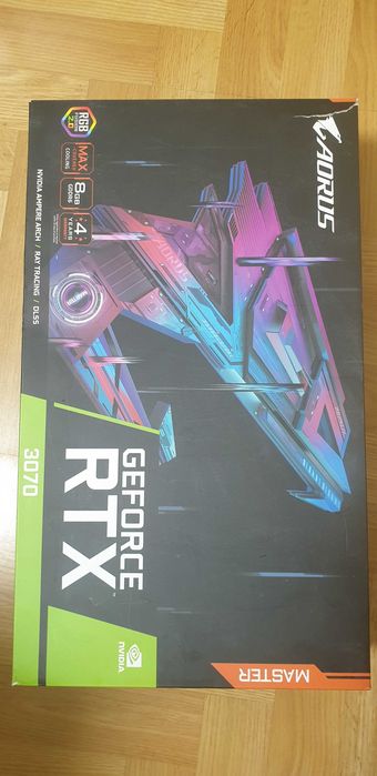 Gigabyte AORUS GeForce RTX 3070 8GB – ТОП модел, перфектно състояние!