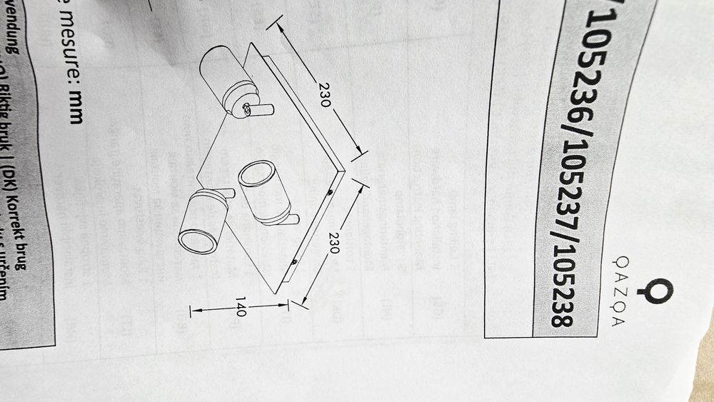 Лампа за вграждане QAZQA