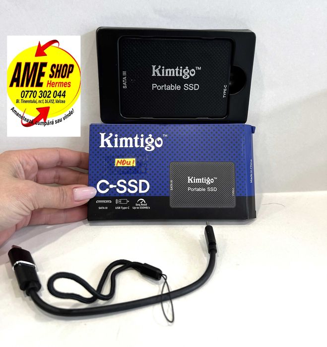 Memorie externă Kimtigo Portable SSD, 1TB, garanție 90 de zile,NOU!