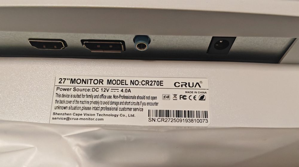 Monitor curbat 27 inci Gaming Crua Alb