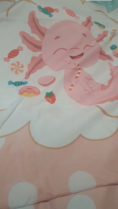 Set de pat pentru copii husa de pilota 200x200 cm și 2 fete de perna