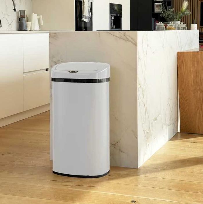 Cos de gunoi automat 58L Majestic Alb