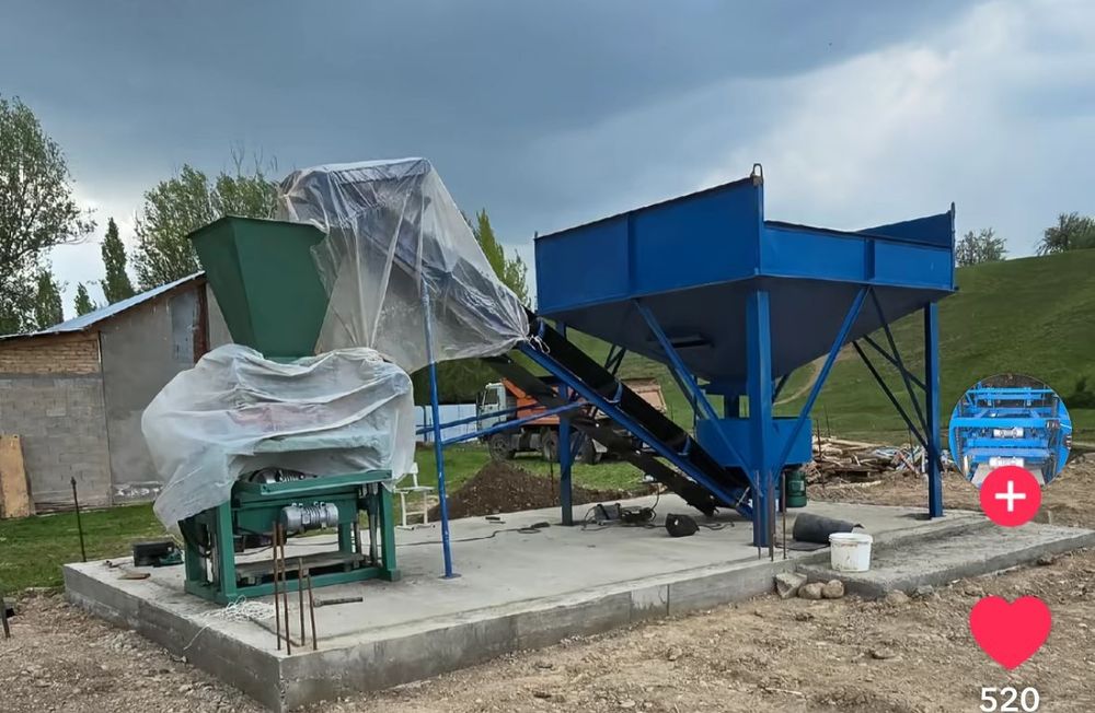 Станок пескаблока шлакаблока