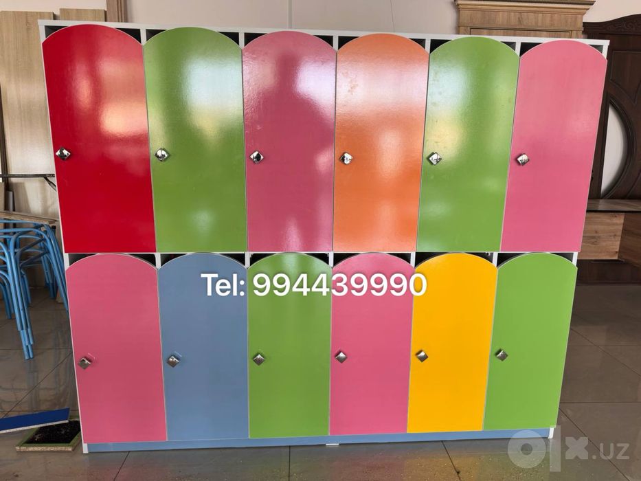 Кийим ва оёг кийим учун шкаф богча учун
