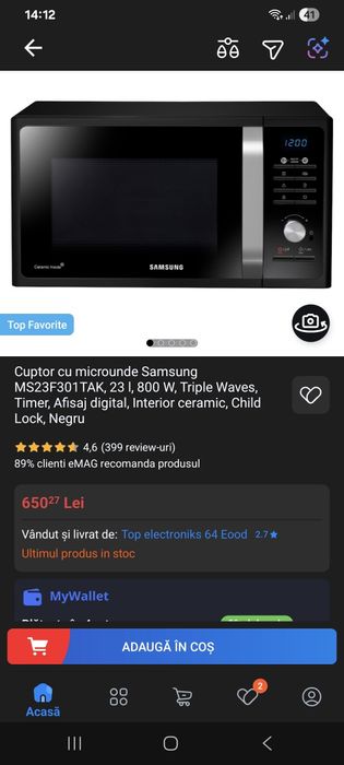 Cuptor cu microunde samsung