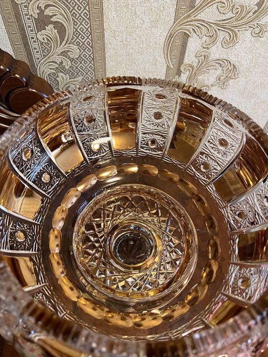 Посуда, богемское стекло