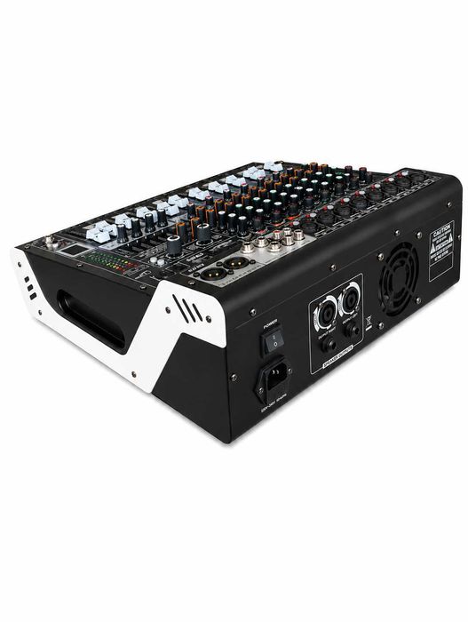 Mixer audio 2 x 450W 8 canale 99 Efecte digital DSP Stereo canal USB Bluetooth cu amplificator