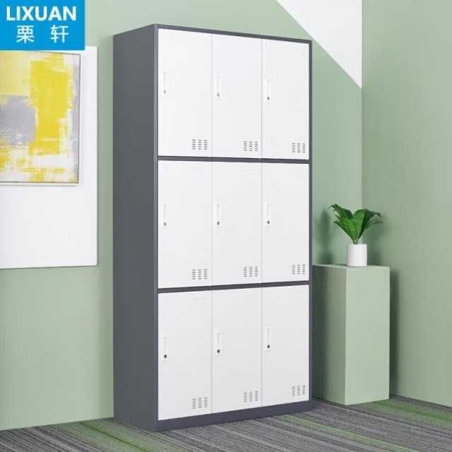 Locker shkaf / shaxsiy buyumlar uchun xavfsiz metall shkaf