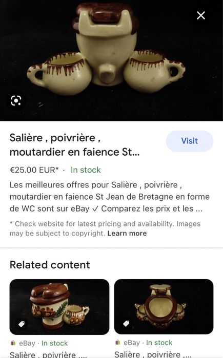 5бр винтидж поставки за яйца животни солница wc тоалетна чиния