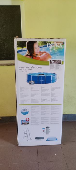 Piscina cadru metalic 4.57/1.22m