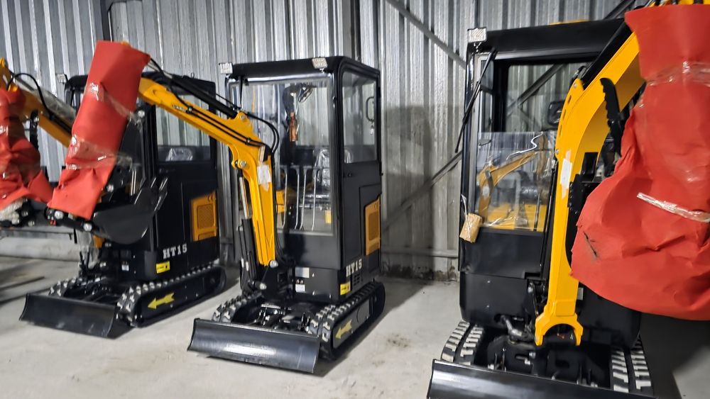 Miniexcavatoare TCME diesel 3 cilindri LAIDONG E5 sau KUBOTA NOI