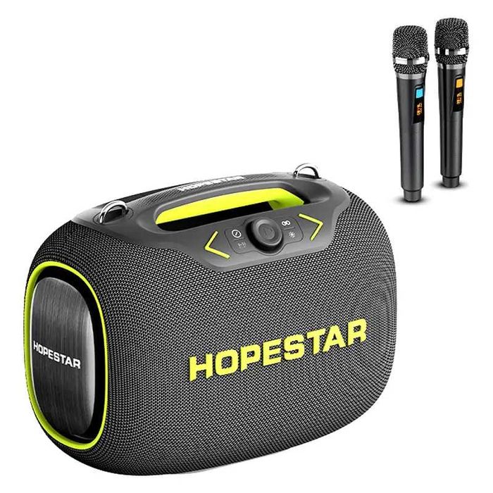 HOPESTAR Party Box120 Вт Bluetooth-динамик для караоке с 2 микрофонами