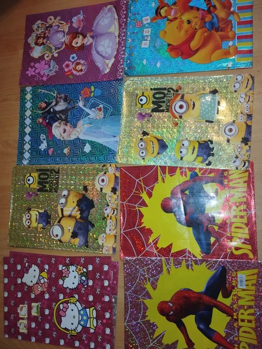 Coperți noi 3D pt cărti /caiete 10 buc 100 lei, cadou trusà geometri