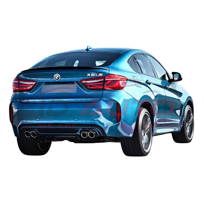 Спойлер лип за багажник – BMW X6 F16 (2014–2019), черен гланц, бмв